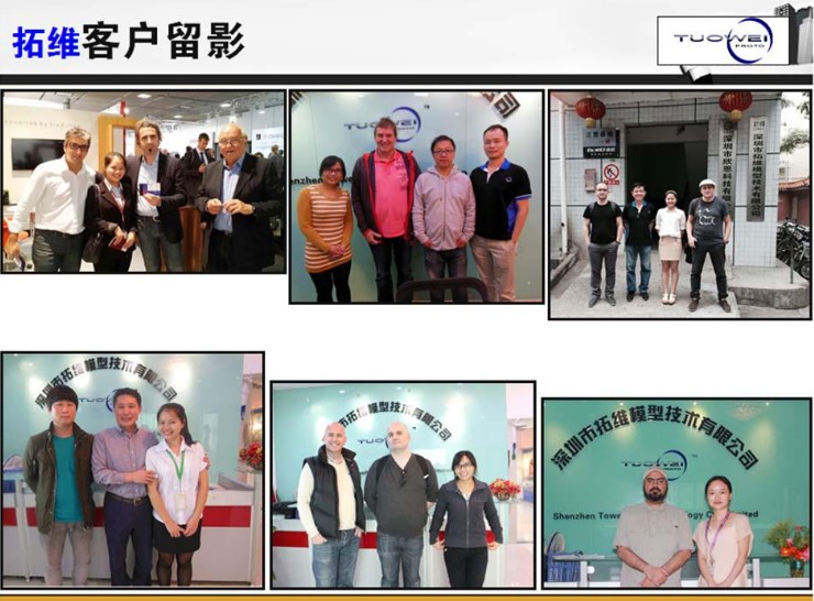 拓维外贸客户留影